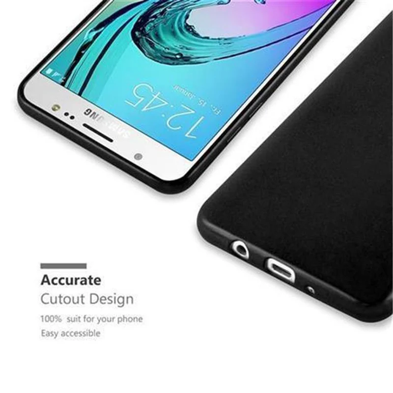 Cadorabo Hülle kompatibel mit Samsung Galaxy J5 2016 Schutzhülle aus flexiblem TPU Silikon