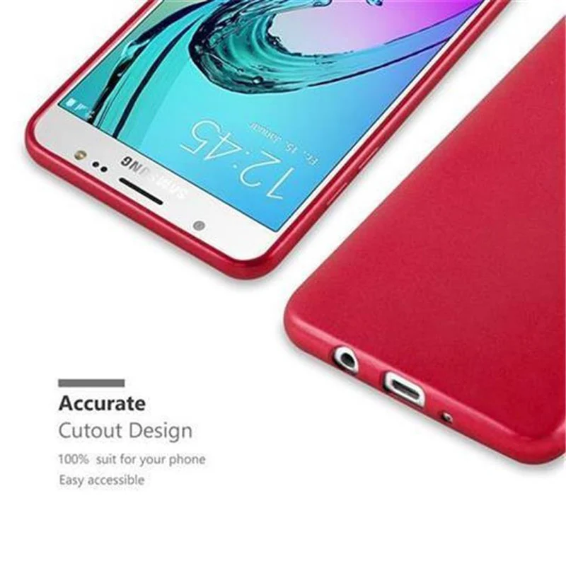 Cadorabo Hülle kompatibel mit Samsung Galaxy J5 2016 Schutzhülle aus flexiblem TPU Silikon