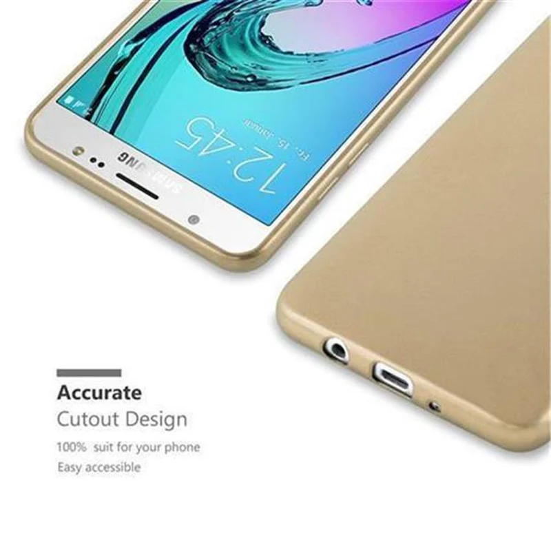 Cadorabo Hülle kompatibel mit Samsung Galaxy J5 2016 Schutzhülle aus flexiblem TPU Silikon