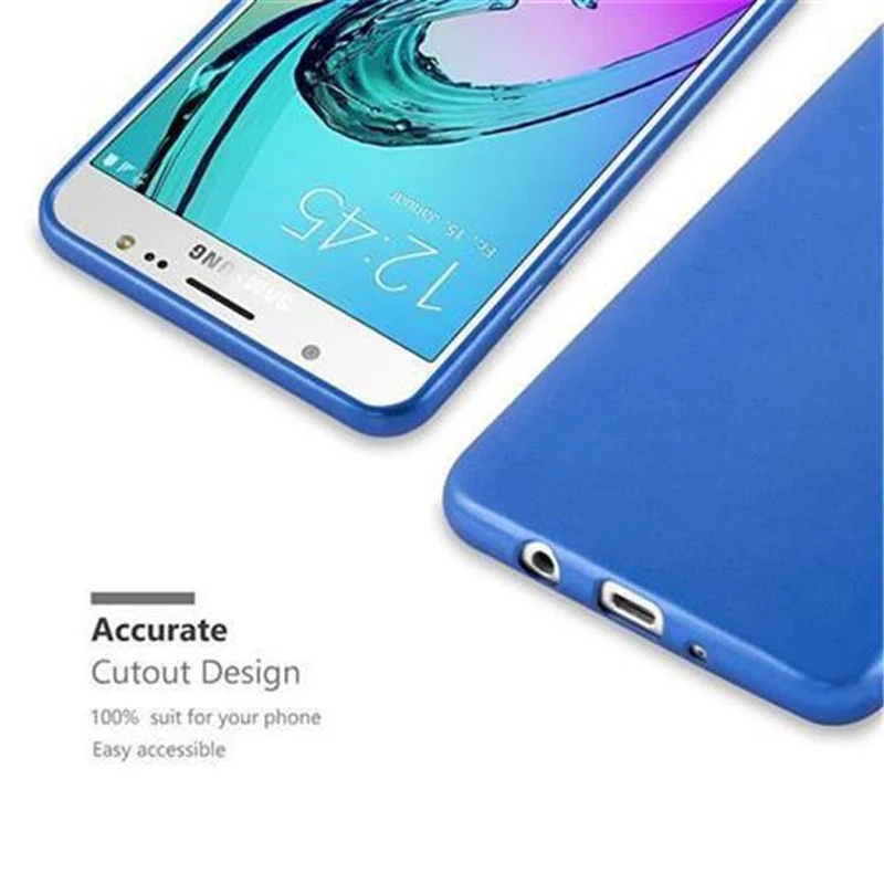 Cadorabo Hülle kompatibel mit Samsung Galaxy J5 2016 Schutzhülle aus flexiblem TPU Silikon