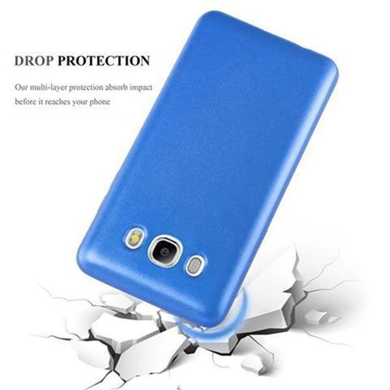 Cadorabo Hülle kompatibel mit Samsung Galaxy J5 2016 Schutzhülle aus flexiblem TPU Silikon