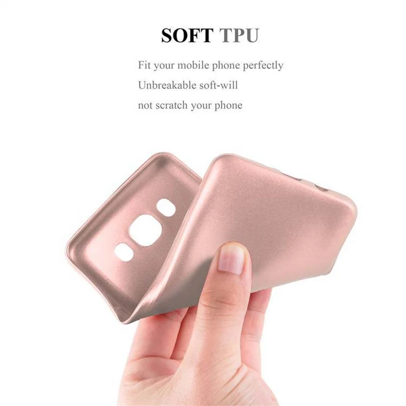 Cadorabo Hülle kompatibel mit Samsung Galaxy J5 2016 Schutzhülle aus flexiblem TPU Silikon