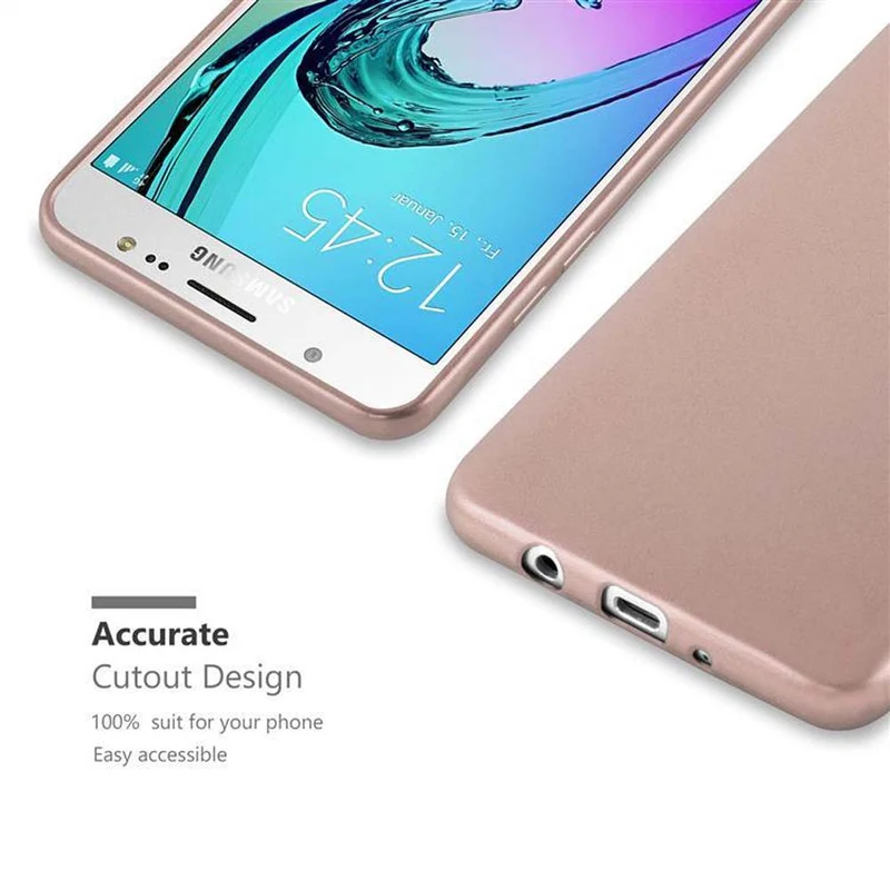 Cadorabo Hülle kompatibel mit Samsung Galaxy J5 2016 Schutzhülle aus flexiblem TPU Silikon