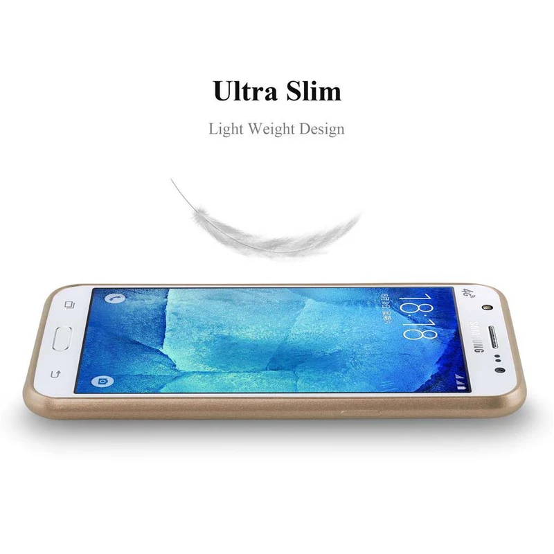 Cadorabo Hülle kompatibel mit Samsung Galaxy J5 2015 Schutzhülle aus flexiblem TPU Silikon