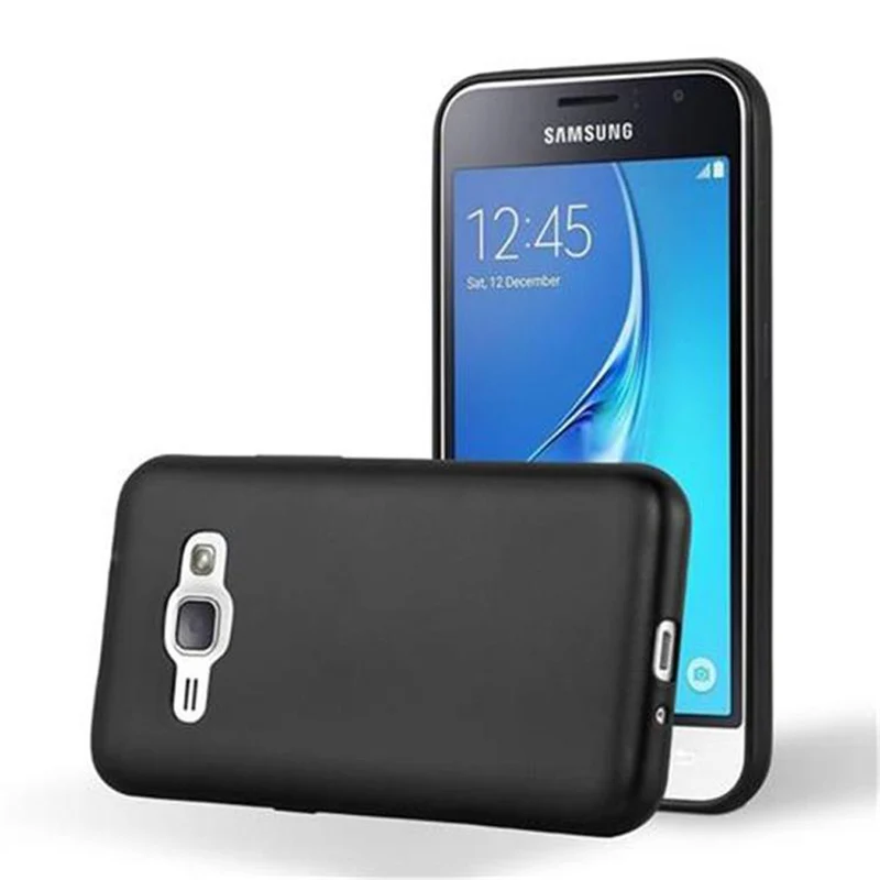 Cadorabo Hülle kompatibel mit Samsung Galaxy J1 2016 Schutzhülle aus flexiblem TPU Silikon