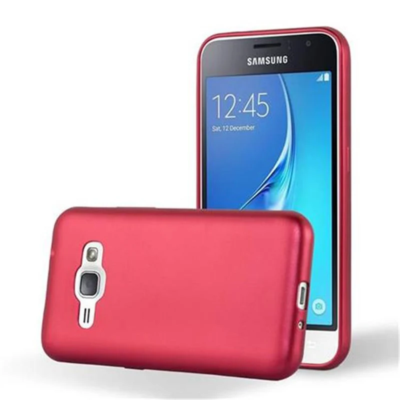Cadorabo Hülle kompatibel mit Samsung Galaxy J1 2016 Schutzhülle aus flexiblem TPU Silikon