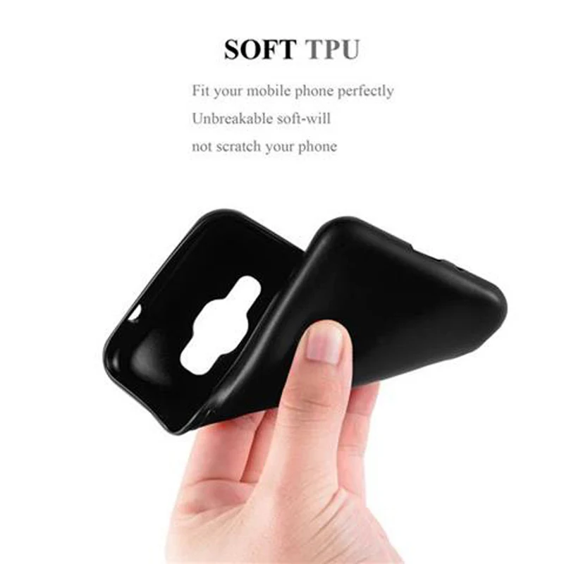 Cadorabo Hülle kompatibel mit Samsung Galaxy J1 2016 Schutzhülle aus flexiblem TPU Silikon