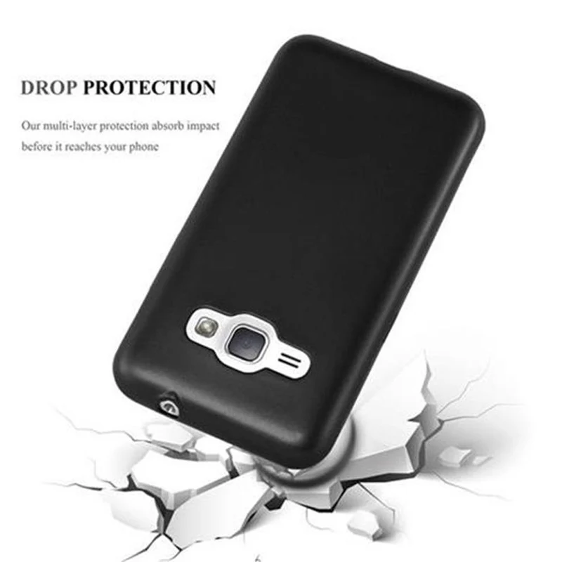 Cadorabo Hülle kompatibel mit Samsung Galaxy J1 2016 Schutzhülle aus flexiblem TPU Silikon