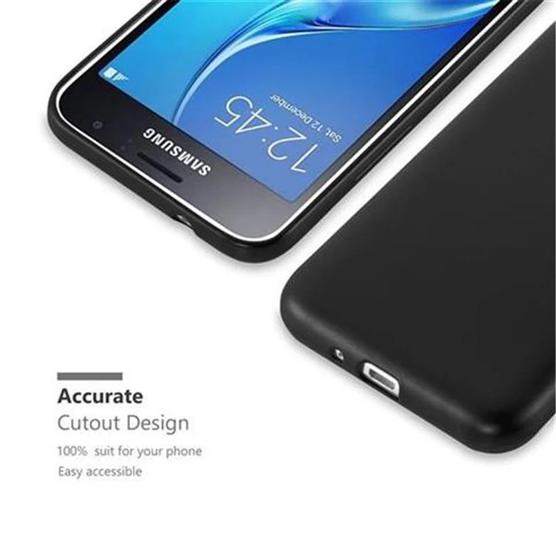 Cadorabo Hülle kompatibel mit Samsung Galaxy J1 2016 Schutzhülle aus flexiblem TPU Silikon