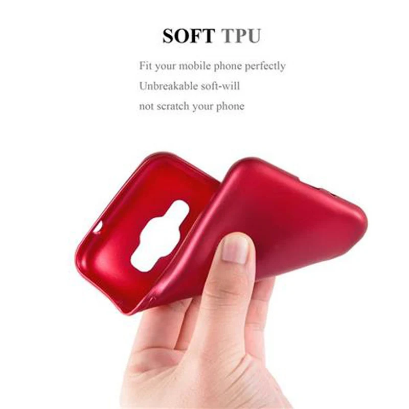 Cadorabo Hülle kompatibel mit Samsung Galaxy J1 2016 Schutzhülle aus flexiblem TPU Silikon