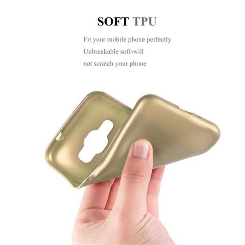 Cadorabo Hülle kompatibel mit Samsung Galaxy J1 2016 Schutzhülle aus flexiblem TPU Silikon