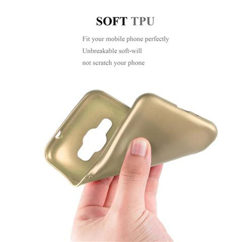 Cadorabo Hülle kompatibel mit Samsung Galaxy J1 2015 Schutzhülle aus flexiblem TPU Silikon