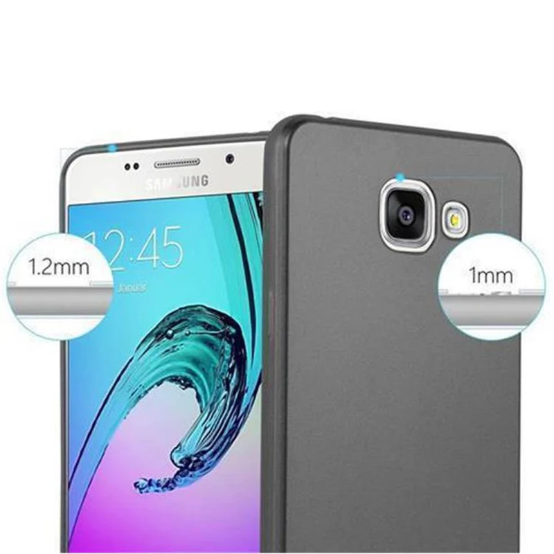 Cadorabo Hülle kompatibel mit Samsung Galaxy A5 2016 Schutzhülle aus flexiblem TPU Silikon