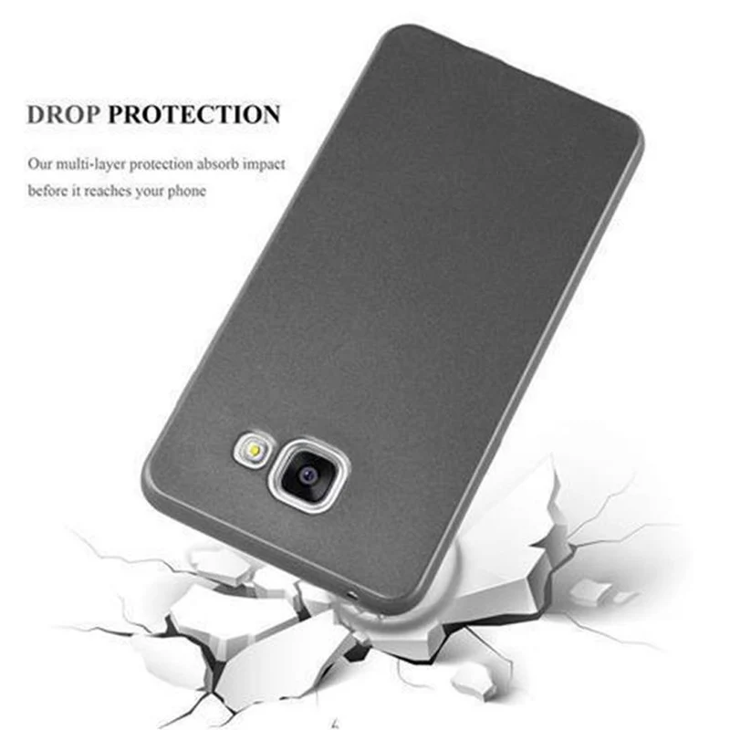 Cadorabo Hülle kompatibel mit Samsung Galaxy A5 2016 Schutzhülle aus flexiblem TPU Silikon