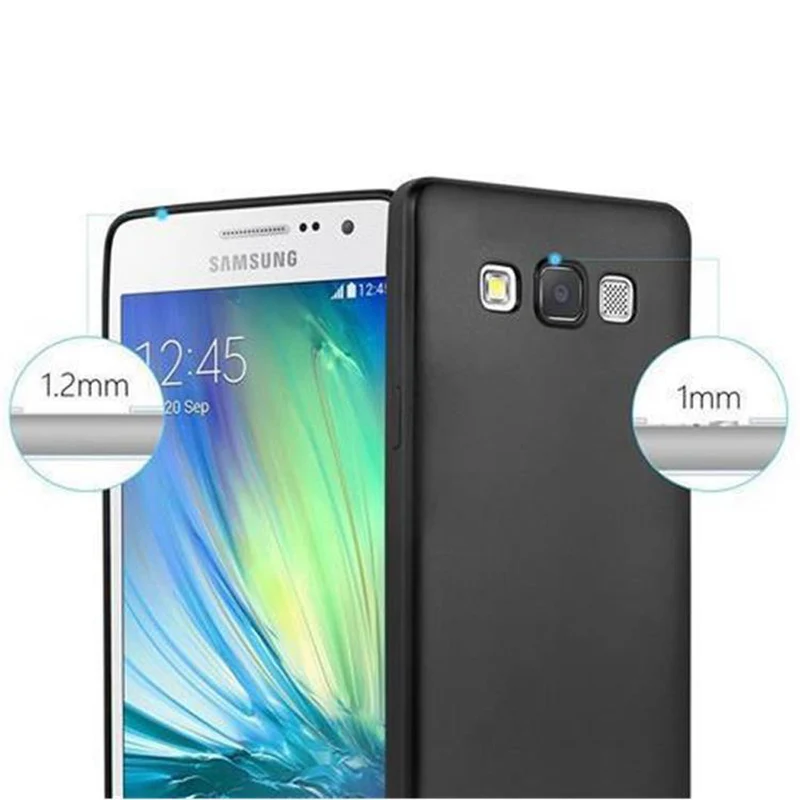 Cadorabo Hülle kompatibel mit Samsung Galaxy A5 2015 Schutzhülle aus flexiblem TPU Silikon