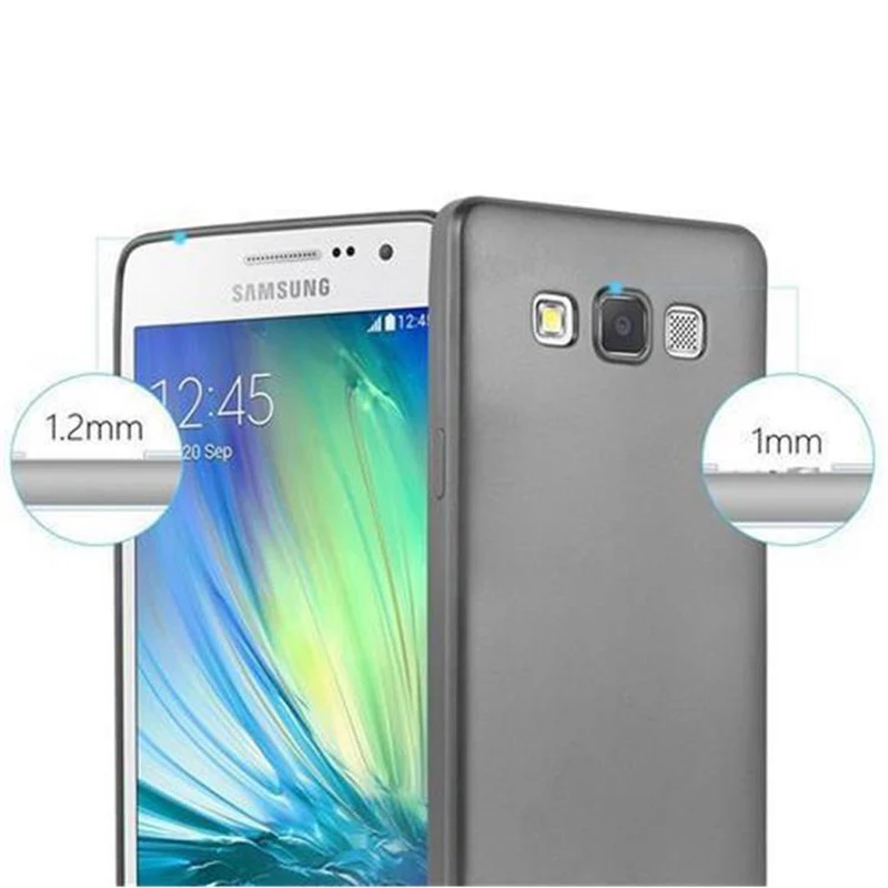 Cadorabo Hülle kompatibel mit Samsung Galaxy A5 2015 Schutzhülle aus flexiblem TPU Silikon
