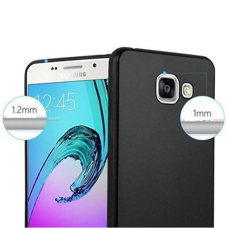 Cadorabo Hülle kompatibel mit Samsung Galaxy A3 2016 Schutzhülle aus flexiblem TPU Silikon