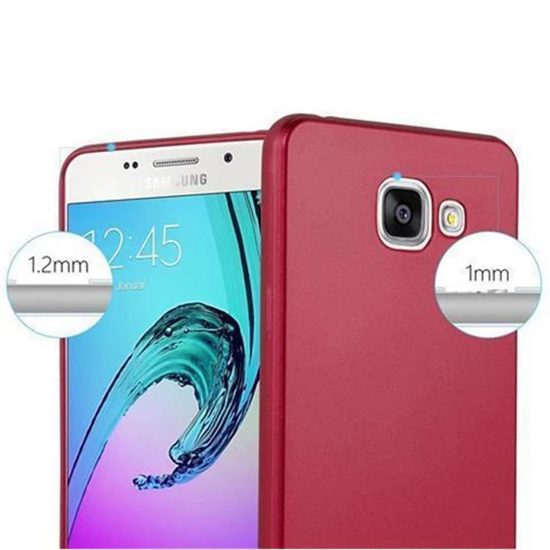 Cadorabo Hülle kompatibel mit Samsung Galaxy A3 2016 Schutzhülle aus flexiblem TPU Silikon