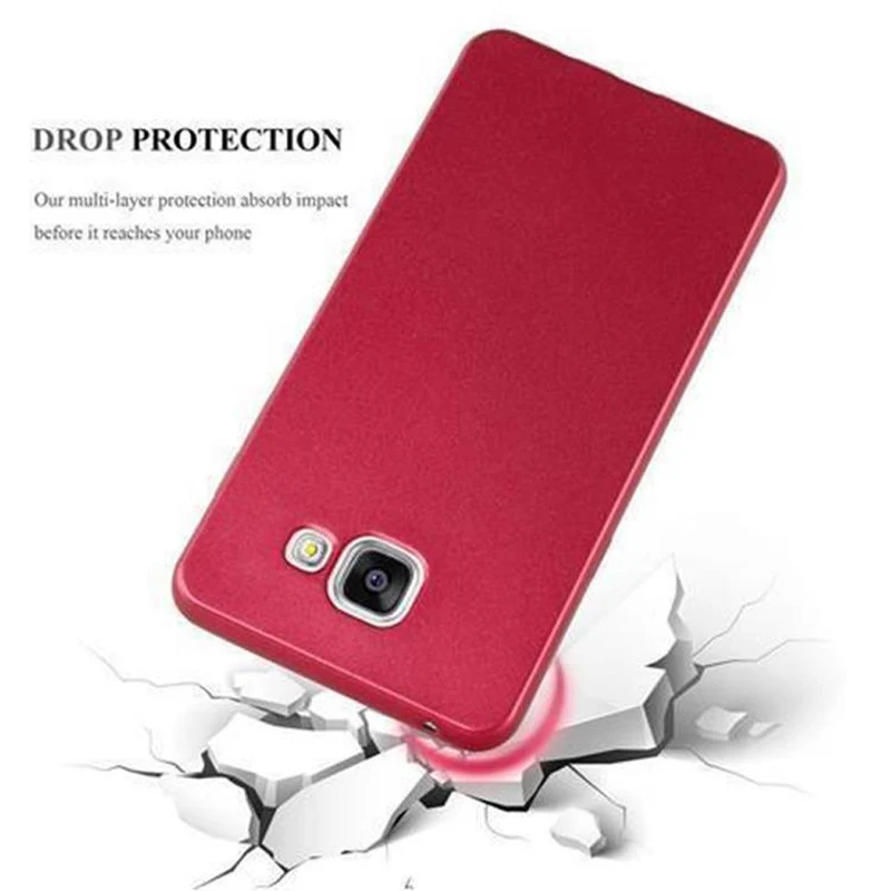 Cadorabo Hülle kompatibel mit Samsung Galaxy A3 2016 Schutzhülle aus flexiblem TPU Silikon