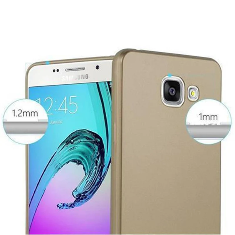 Cadorabo Hülle kompatibel mit Samsung Galaxy A3 2016 Schutzhülle aus flexiblem TPU Silikon
