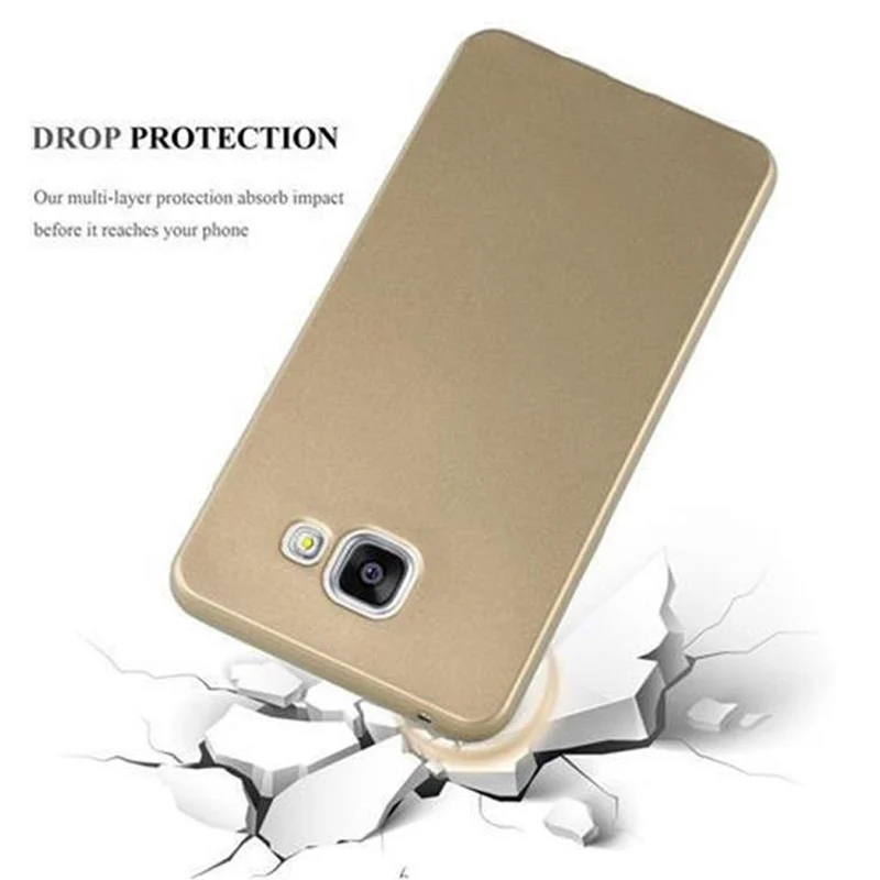 Cadorabo Hülle kompatibel mit Samsung Galaxy A3 2016 Schutzhülle aus flexiblem TPU Silikon