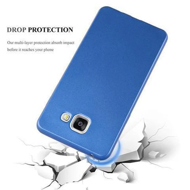 Cadorabo Hülle kompatibel mit Samsung Galaxy A3 2016 Schutzhülle aus flexiblem TPU Silikon