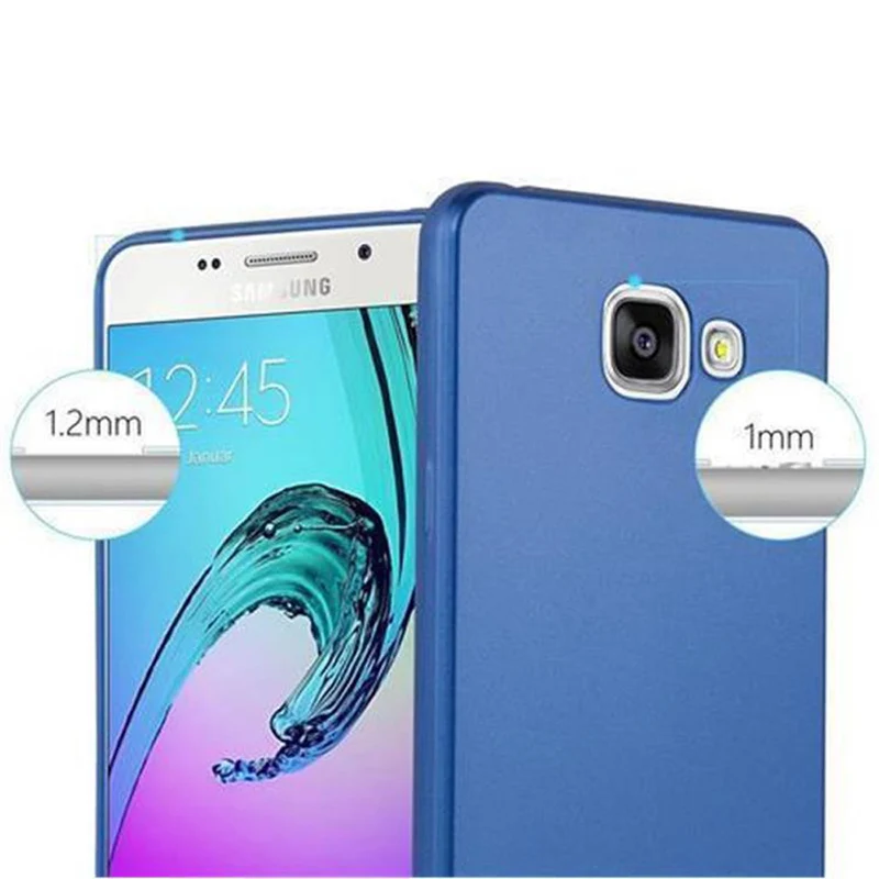 Cadorabo Hülle kompatibel mit Samsung Galaxy A3 2016 Schutzhülle aus flexiblem TPU Silikon