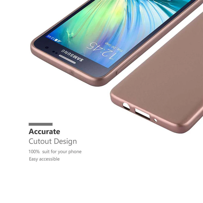 Cadorabo Hülle kompatibel mit Samsung Galaxy A3 2015 Schutzhülle aus flexiblem TPU Silikon