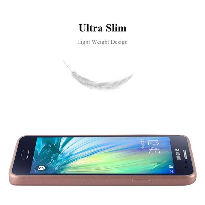 Cadorabo Hülle kompatibel mit Samsung Galaxy A3 2015 Schutzhülle aus flexiblem TPU Silikon