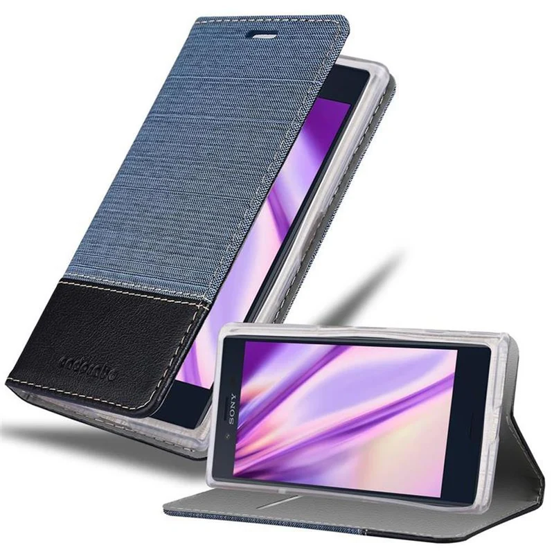 Cadorabo Hülle kompatibel mit Sony Xperia X COMPACT Schutzhülle mit Magnetverschluss, Standfunktion und Kartenfach