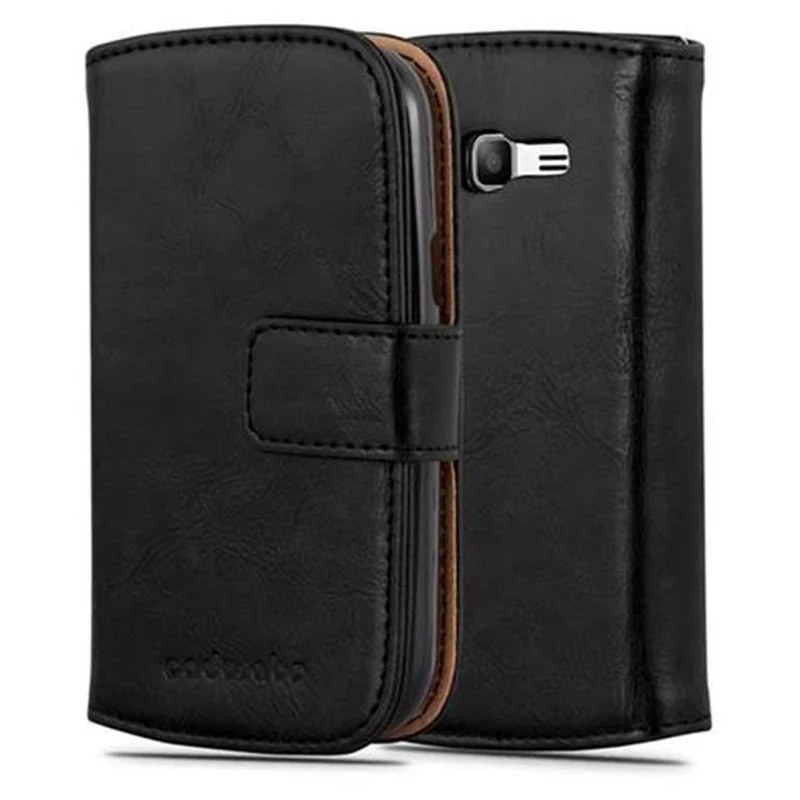 Cadorabo Hülle kompatibel mit Samsung Galaxy TREND LITE Schutzhülle mit Magnetverschluss, Standfunktion und Kartenfach