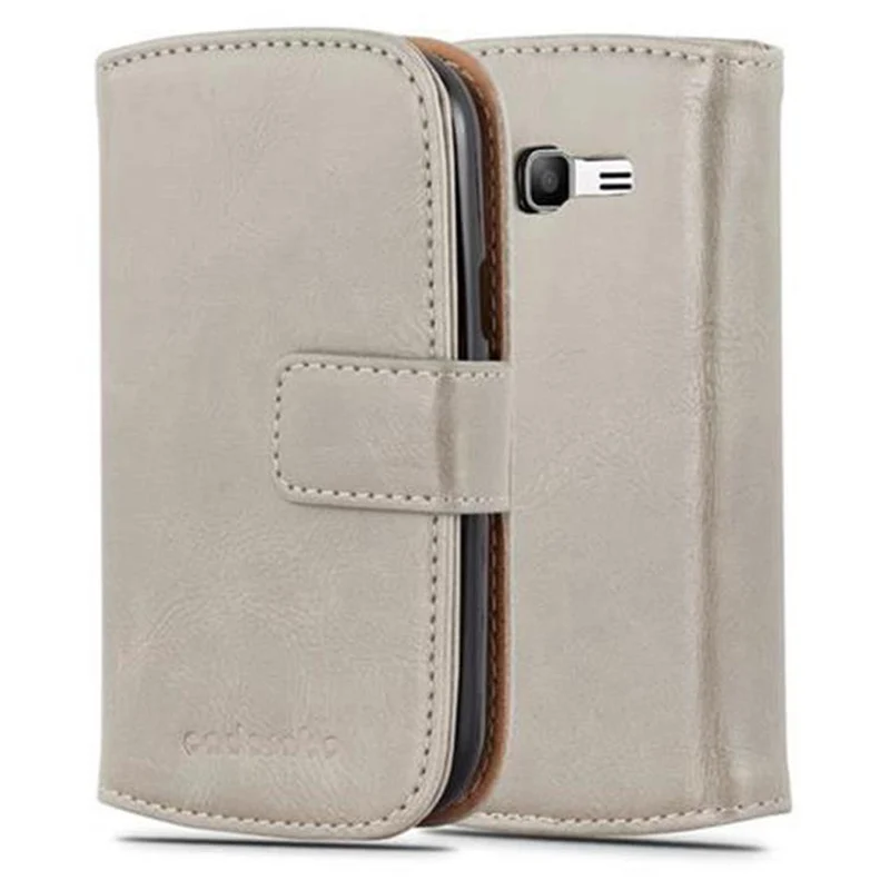 Cadorabo Hülle kompatibel mit Samsung Galaxy TREND LITE Schutzhülle mit Magnetverschluss, Standfunktion und Kartenfach