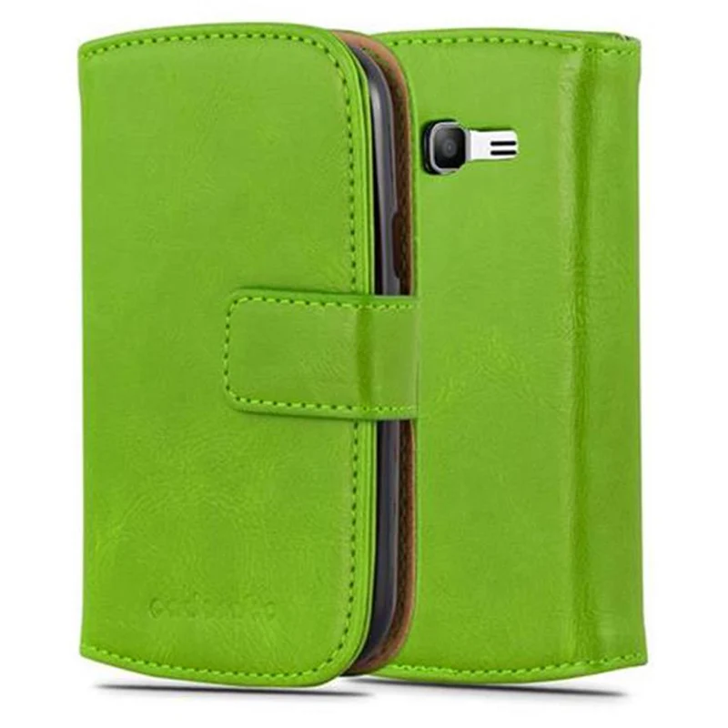 Cadorabo Hülle kompatibel mit Samsung Galaxy TREND LITE Schutzhülle mit Magnetverschluss, Standfunktion und Kartenfach