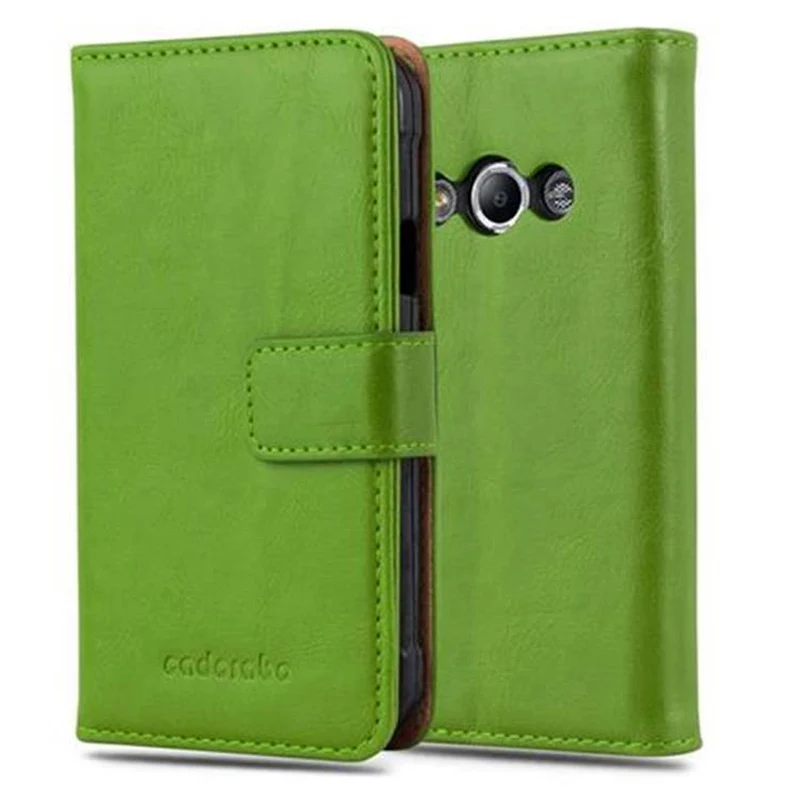 Cadorabo Hülle kompatibel mit Samsung Galaxy XCover 3 Schutzhülle mit Magnetverschluss, Standfunktion und Kartenfach