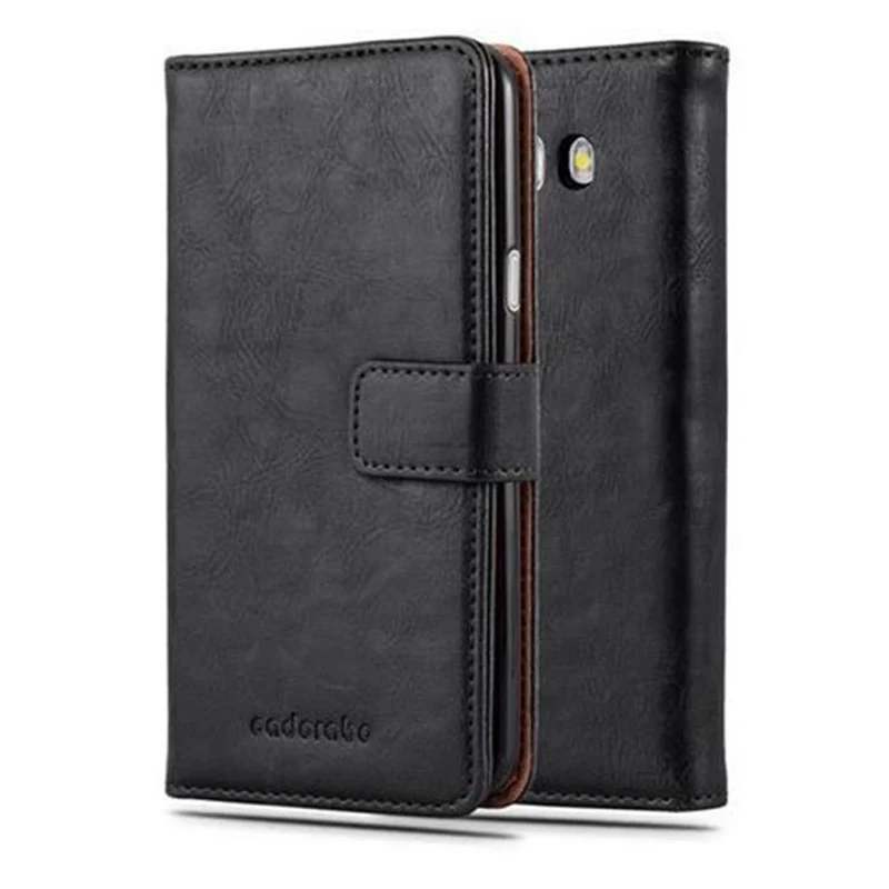 Cadorabo Hülle kompatibel mit Samsung Galaxy J5 2016 Schutzhülle mit Magnetverschluss, Standfunktion und Kartenfach