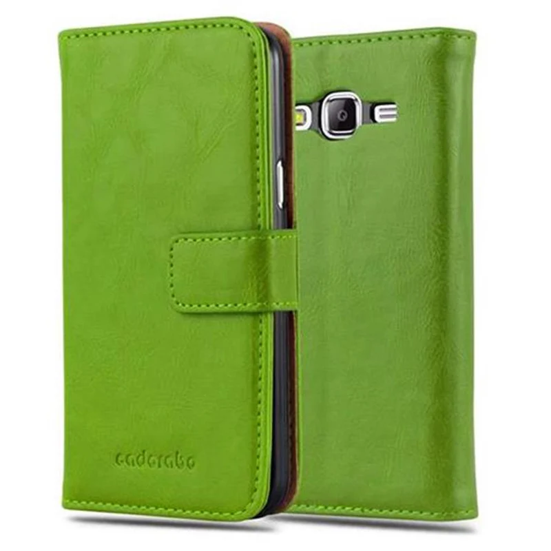 Cadorabo Hülle kompatibel mit Samsung Galaxy J5 2015 Schutzhülle mit Magnetverschluss, Standfunktion und Kartenfach