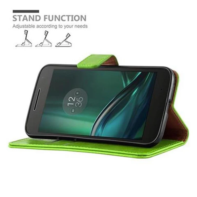 Cadorabo Hülle kompatibel mit Motorola MOTO G4 / G4 PLUS Schutzhülle mit Magnetverschluss, Standfunktion und Kartenfach