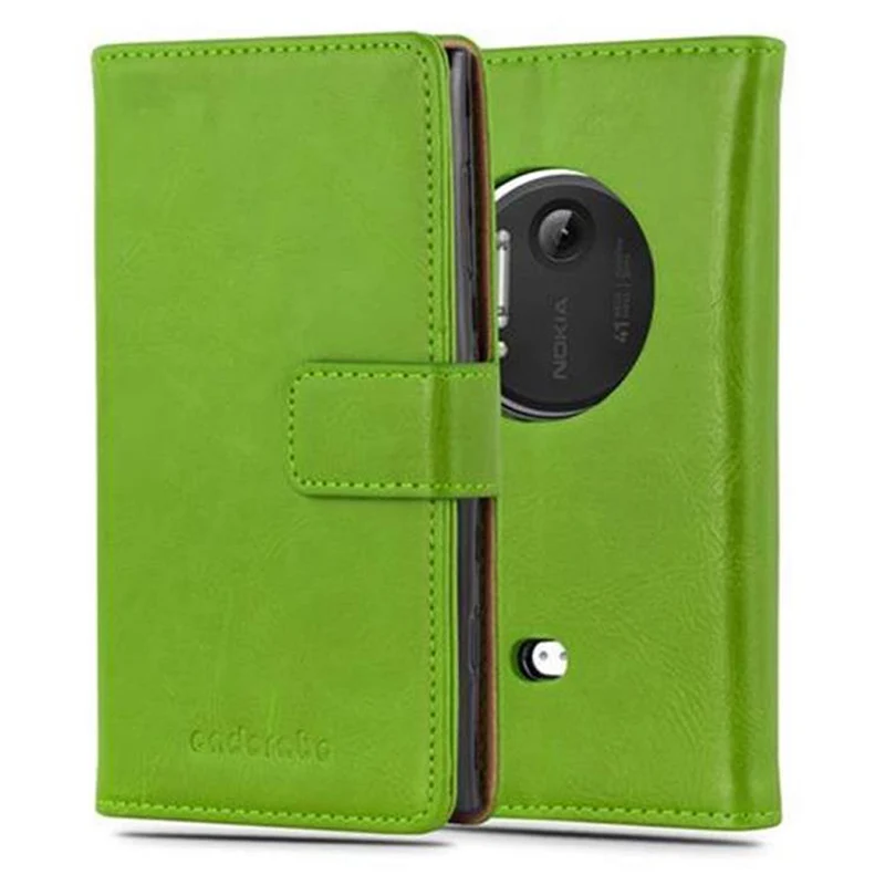 Cadorabo Hülle kompatibel mit Nokia Lumia 1020 Schutzhülle mit Magnetverschluss, Standfunktion und Kartenfach