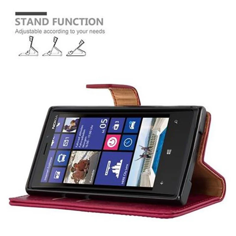 Cadorabo Hülle kompatibel mit Nokia Lumia 920 Schutzhülle mit Magnetverschluss, Standfunktion und Kartenfach
