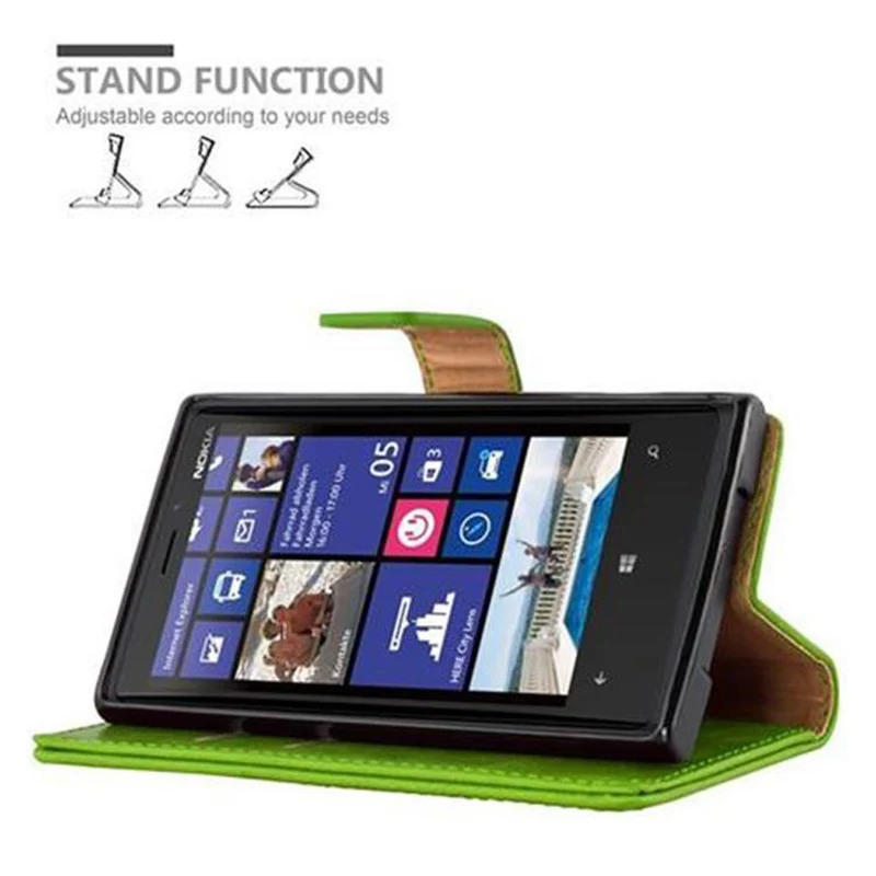 Cadorabo Hülle kompatibel mit Nokia Lumia 920 Schutzhülle mit Magnetverschluss, Standfunktion und Kartenfach