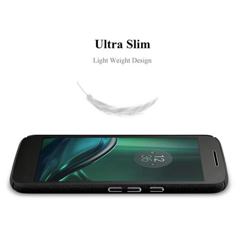 Cadorabo Hülle kompatibel mit Motorola MOTO G4 / G4 PLUS Hard Case Schutzhülle in Frosted Optik gegen Kratzer und Stöße