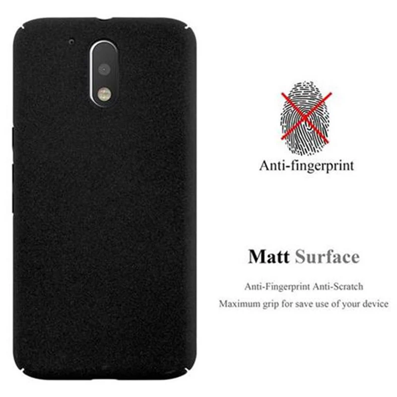 Cadorabo Hülle kompatibel mit Motorola MOTO G4 / G4 PLUS Hard Case Schutzhülle in Frosted Optik gegen Kratzer und Stöße