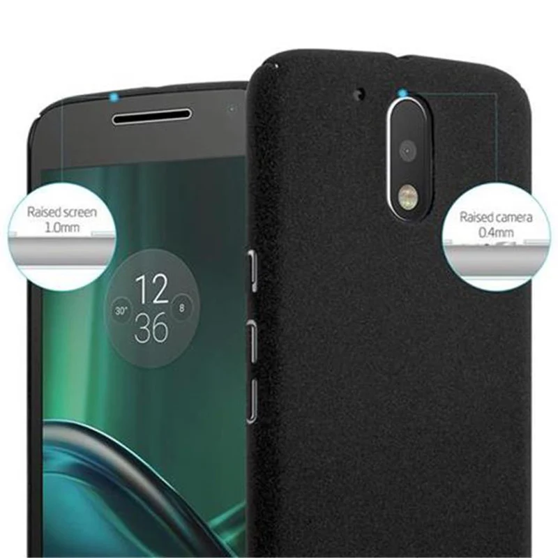 Cadorabo Hülle kompatibel mit Motorola MOTO G4 / G4 PLUS Hard Case Schutzhülle in Frosted Optik gegen Kratzer und Stöße