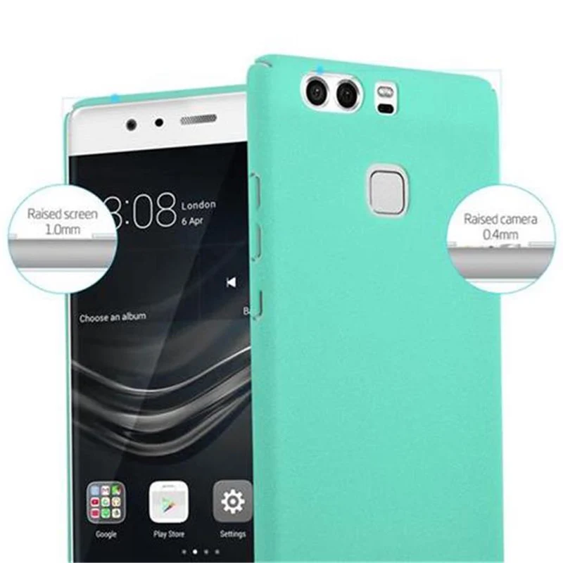 Cadorabo Hülle kompatibel mit Huawei P9 Hard Case Schutzhülle in Frosted Optik gegen Kratzer und Stöße