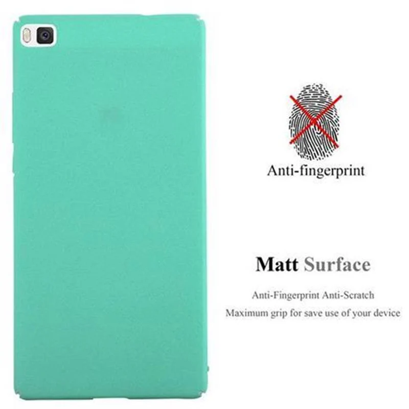 Cadorabo Hülle kompatibel mit Huawei P8 Hard Case Schutzhülle in Frosted Optik gegen Kratzer und Stöße