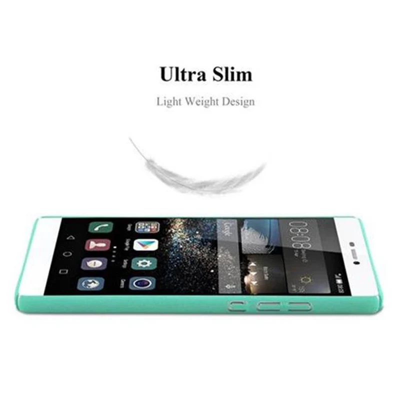 Cadorabo Hülle kompatibel mit Huawei P8 Hard Case Schutzhülle in Frosted Optik gegen Kratzer und Stöße