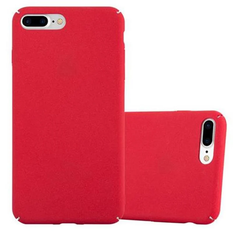 Cadorabo Hülle kompatibel mit Apple iPhone 7 PLUS / 7S PLUS / 8 PLUS Hard Case Schutzhülle in Frosted Optik gegen Kratzer und Stöße