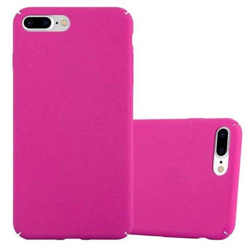Cadorabo Hülle kompatibel mit Apple iPhone 7 PLUS / 7S PLUS / 8 PLUS Hard Case Schutzhülle in Frosted Optik gegen Kratzer und Stöße