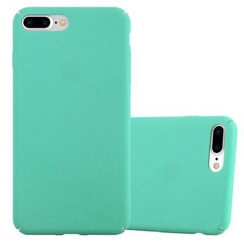 Cadorabo Hülle kompatibel mit Apple iPhone 7 PLUS / 7S PLUS / 8 PLUS Hard Case Schutzhülle in Frosted Optik gegen Kratzer und Stöße