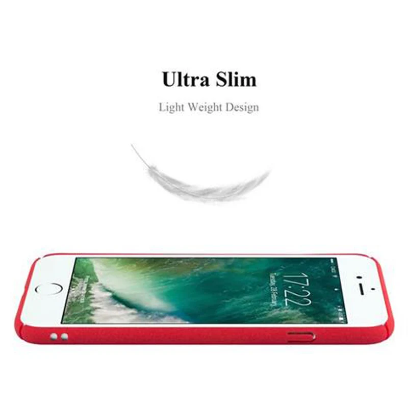 Cadorabo Hülle kompatibel mit Apple iPhone 7 PLUS / 7S PLUS / 8 PLUS Hard Case Schutzhülle in Frosted Optik gegen Kratzer und Stöße